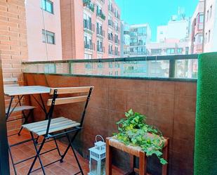 Terrace of Flat to rent in  Madrid Capital  with Air Conditioner, Heating and Parquet flooring