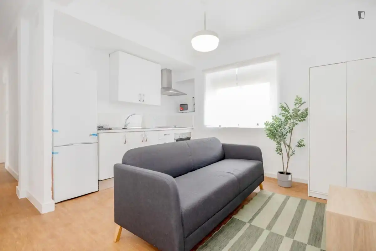 Sala d'estar de Apartament per a compartir en Jerez de la Frontera amb Moblat, Rentadora i Microones