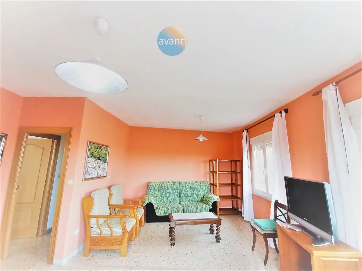Living room of Flat for rent in Salamanca  with Heating, Terrace and Furnished