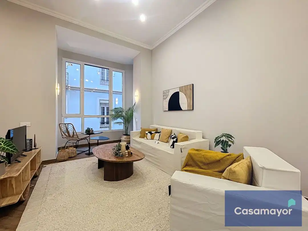 Wohnzimmer von Wohnung zum Verkauf in Alicante / Alacant mit Klimaanlage, Heizung und Balkon