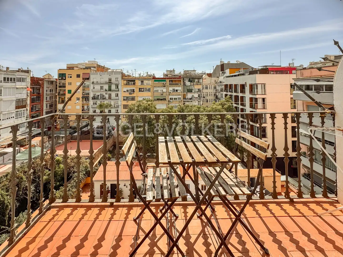 Terrassa de Pis de lloguer en Barcelona amb Aire condicionat, Calefacció i Moblat