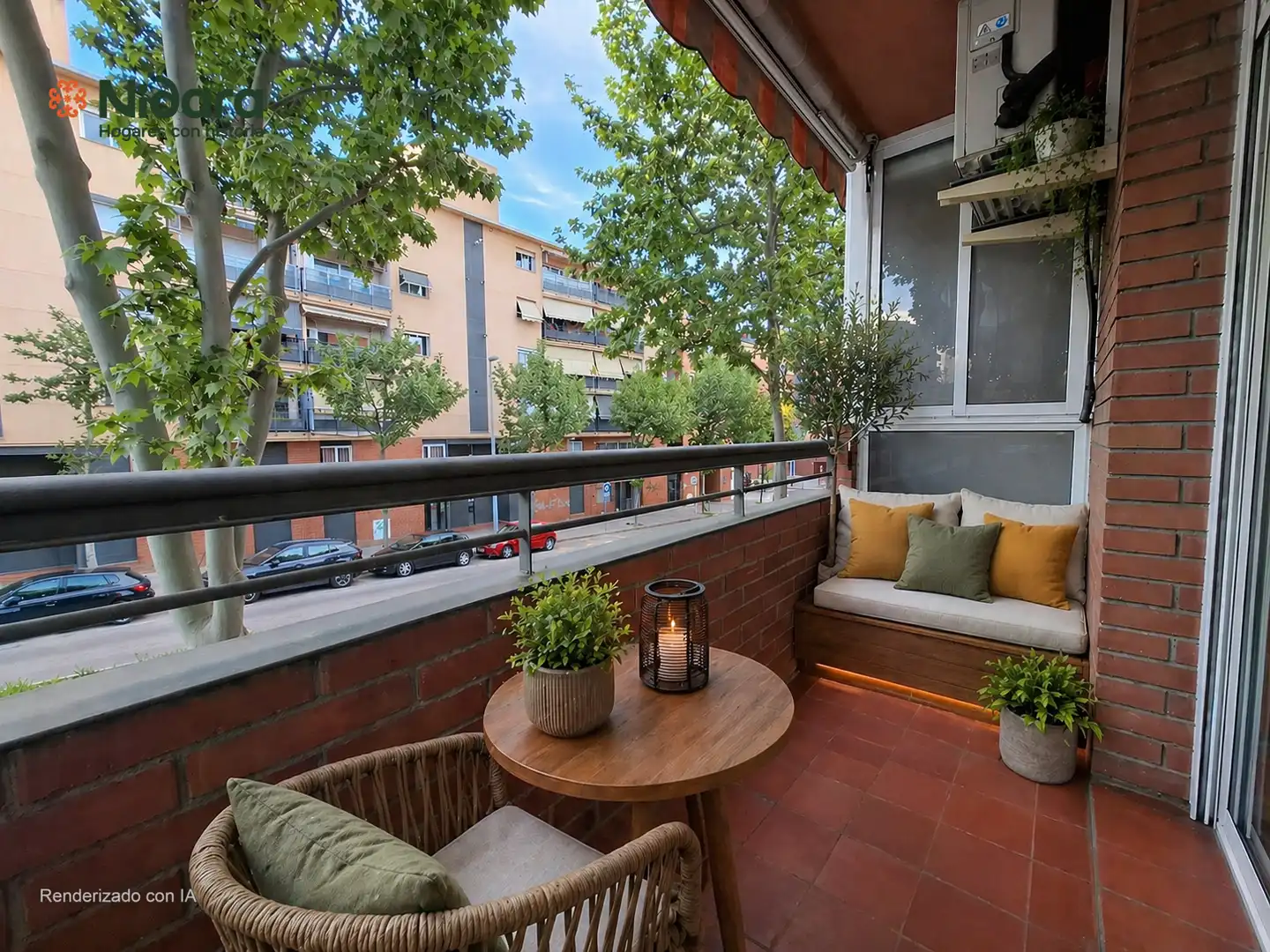 Balcony of Flat for sale in Mollet del Vallès  with Air Conditioner, Heating and Parquet flooring