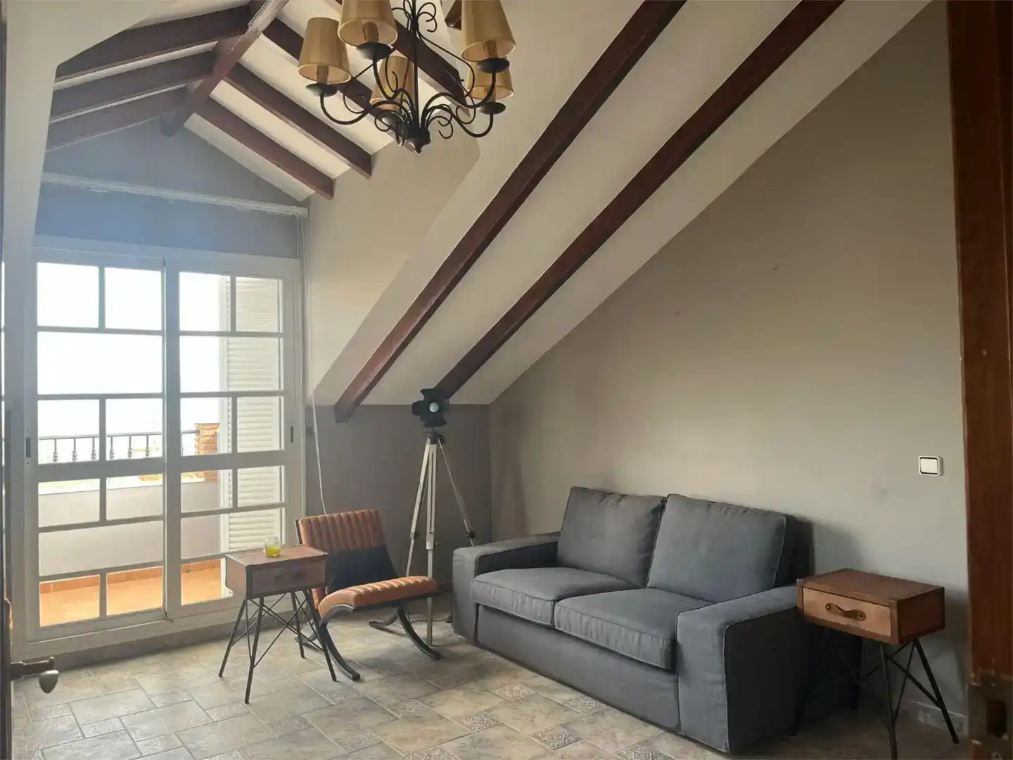 Wohnzimmer von Wohnung zur Miete in Alhaurín El Grande mit Klimaanlage, Schwimmbad und Balkon