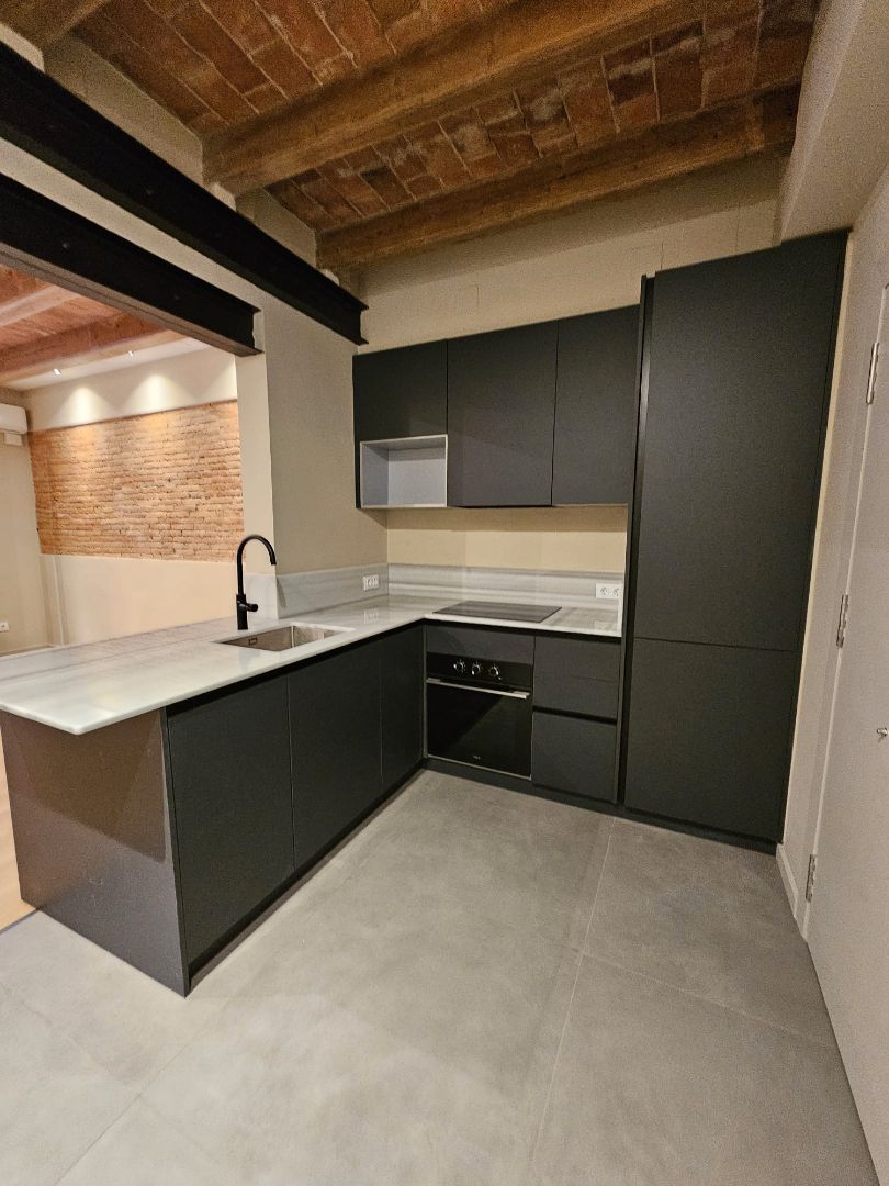 Kitchen of Flat for sale in  Barcelona Capital  with Air Conditioner, Heating and Parquet flooring