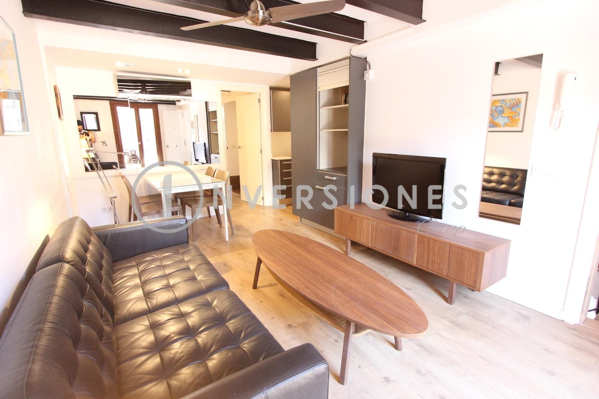 Living room of Flat for sale in  Palma de Mallorca  with Air Conditioner, Heating and Balcony