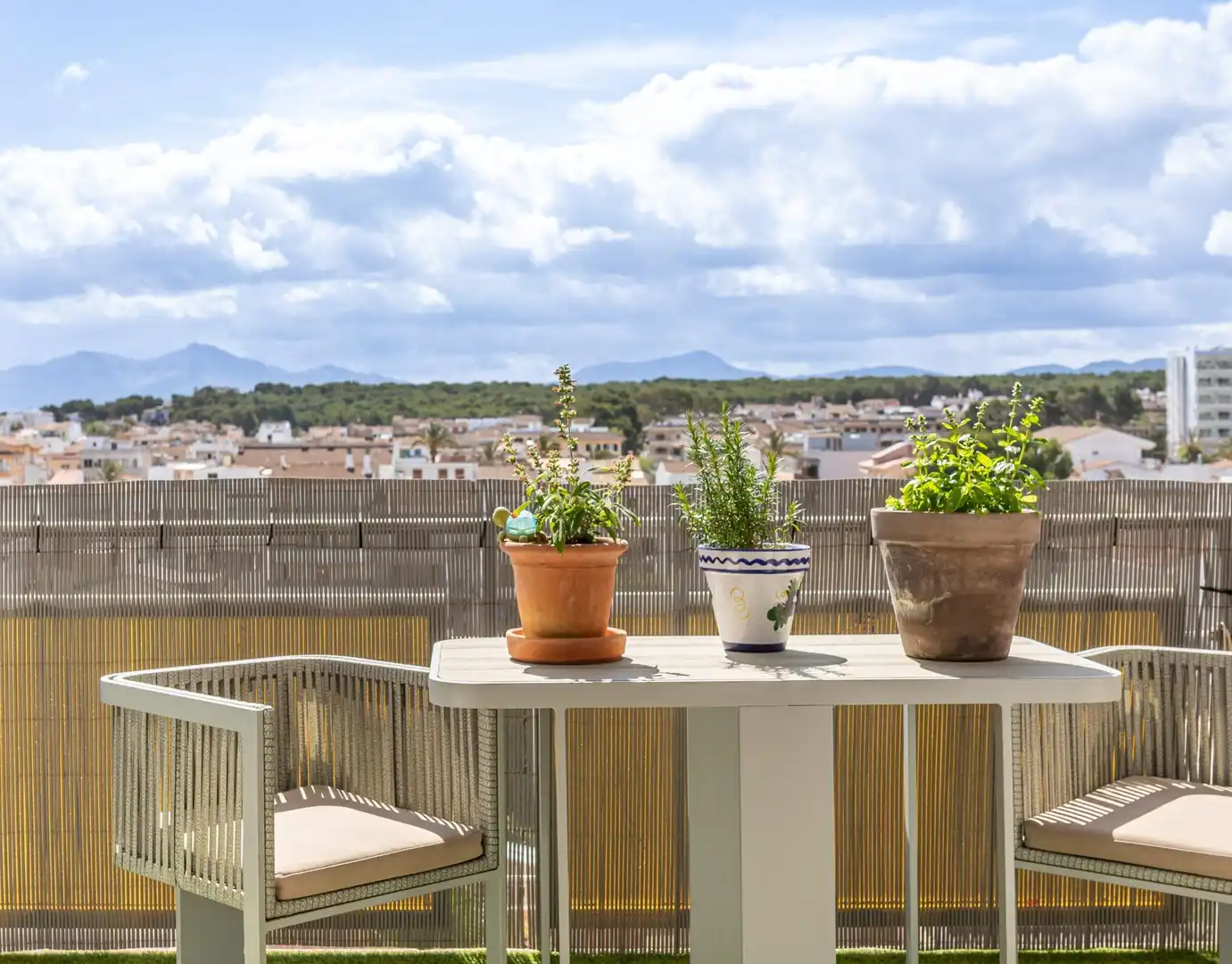 Terrasse von Wohnungen zum Verkauf in Santa Margalida mit Klimaanlage, Heizung und Parkett