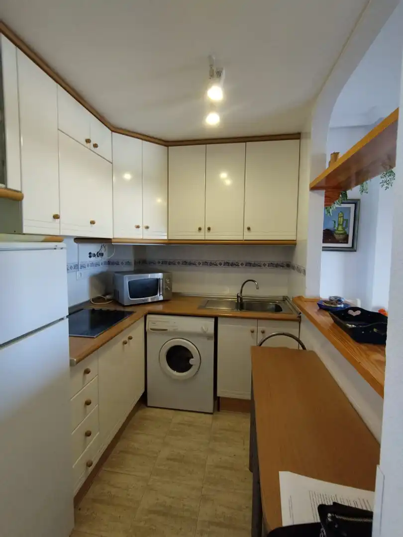 Cocina de Piso de alquiler en Elche / Elx con Terraza, Amueblado y Piscina comunitaria