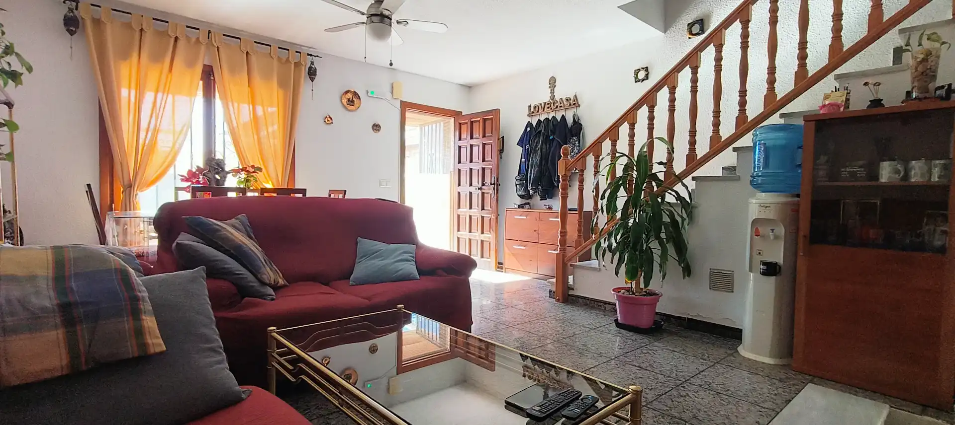 Sala de estar de Casa adosada en venta en Mazarrón con Amueblado