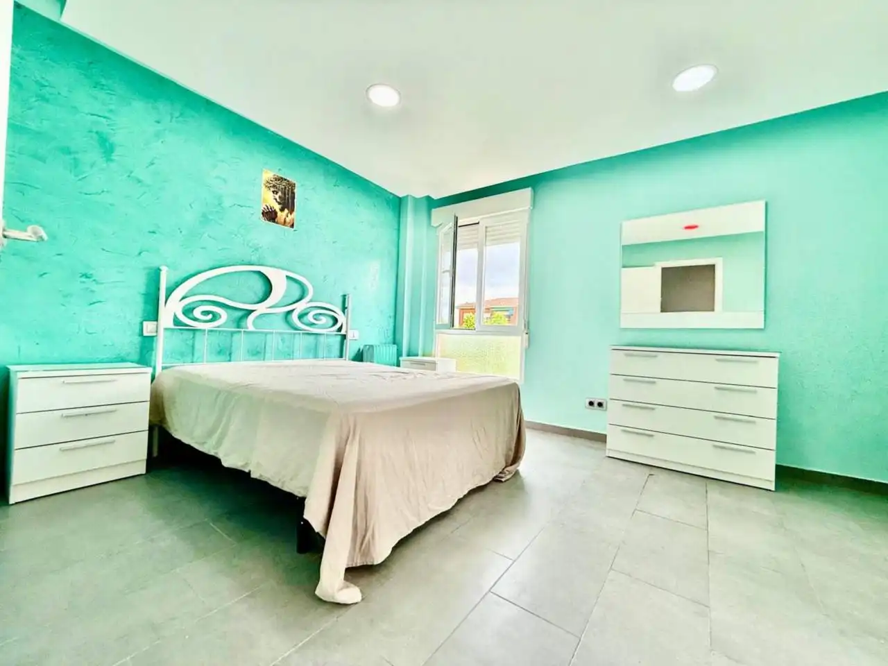 Bedroom of Flat for rent in Toledo  with Air Conditioner, Heating and Terrace