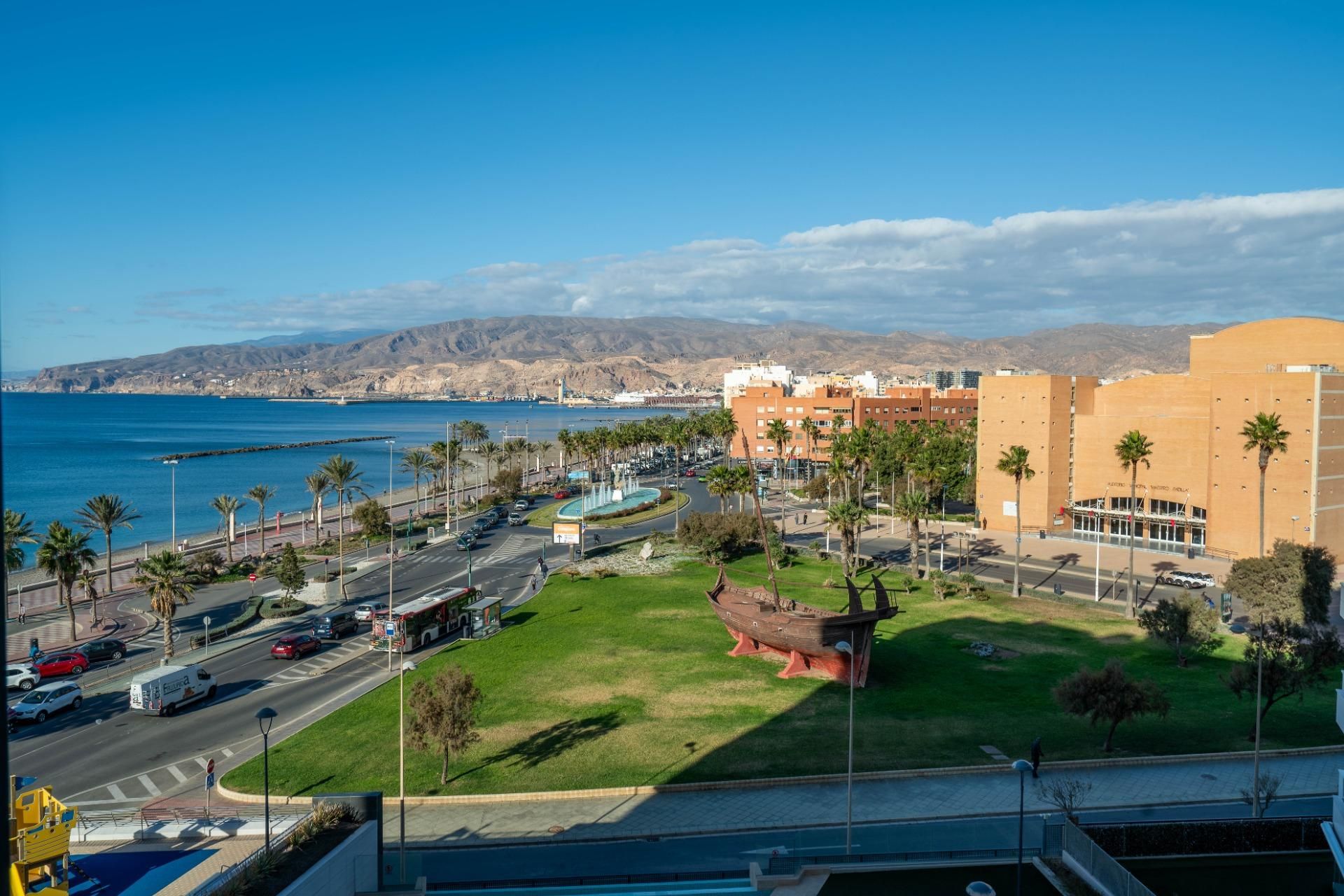 Exterior view of Flat for sale in  Almería Capital  with Air Conditioner, Heating and Private garden