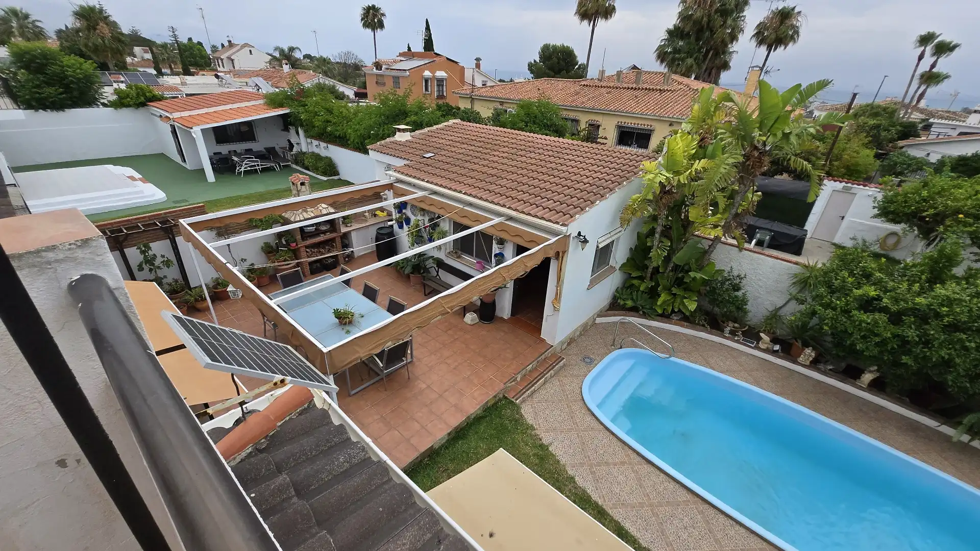 Exterior view of Houses for sale in Málaga  with Air Conditioner, Private garden and Terrace