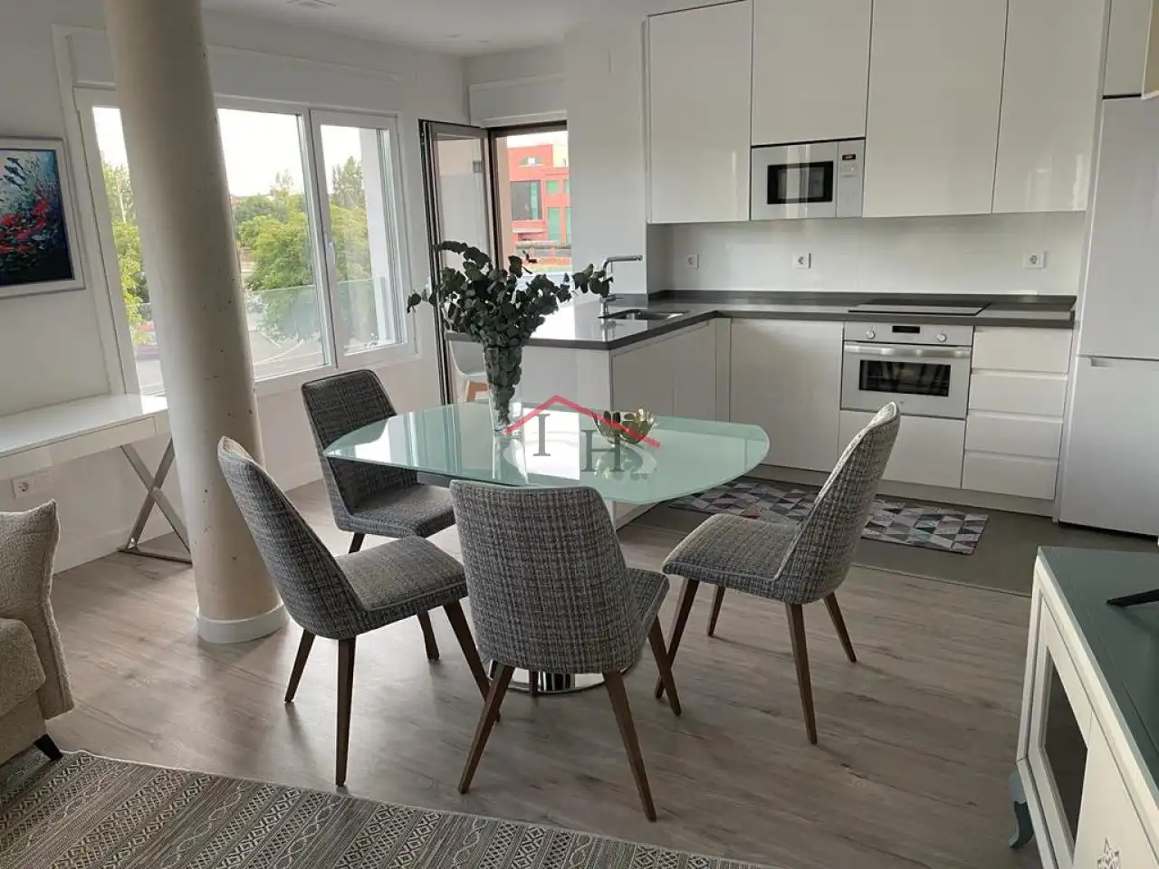 Comedor de Apartamento de alquiler en León Capital  con Calefacción, Parquet y Terraza