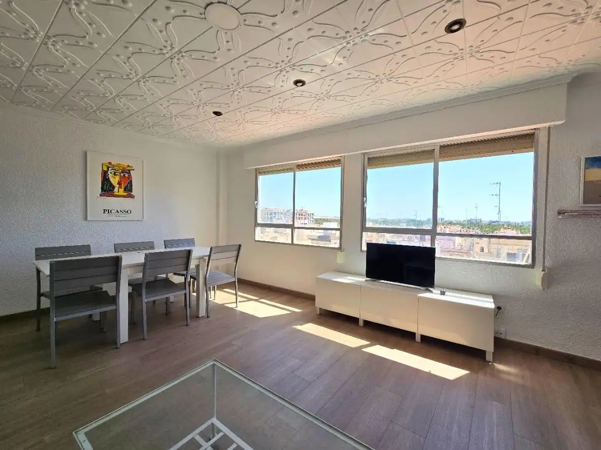 Sala de estar de Piso de alquiler en Elche / Elx con Amueblado y Balcón