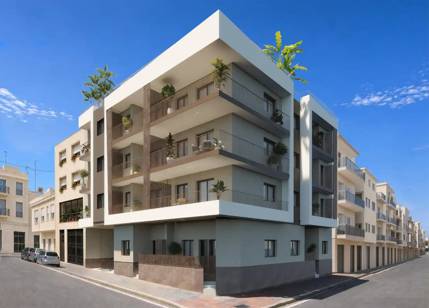 Vista exterior de Apartamento en venta en Santa Pola con Calefacción, Jardín privado y Terraza