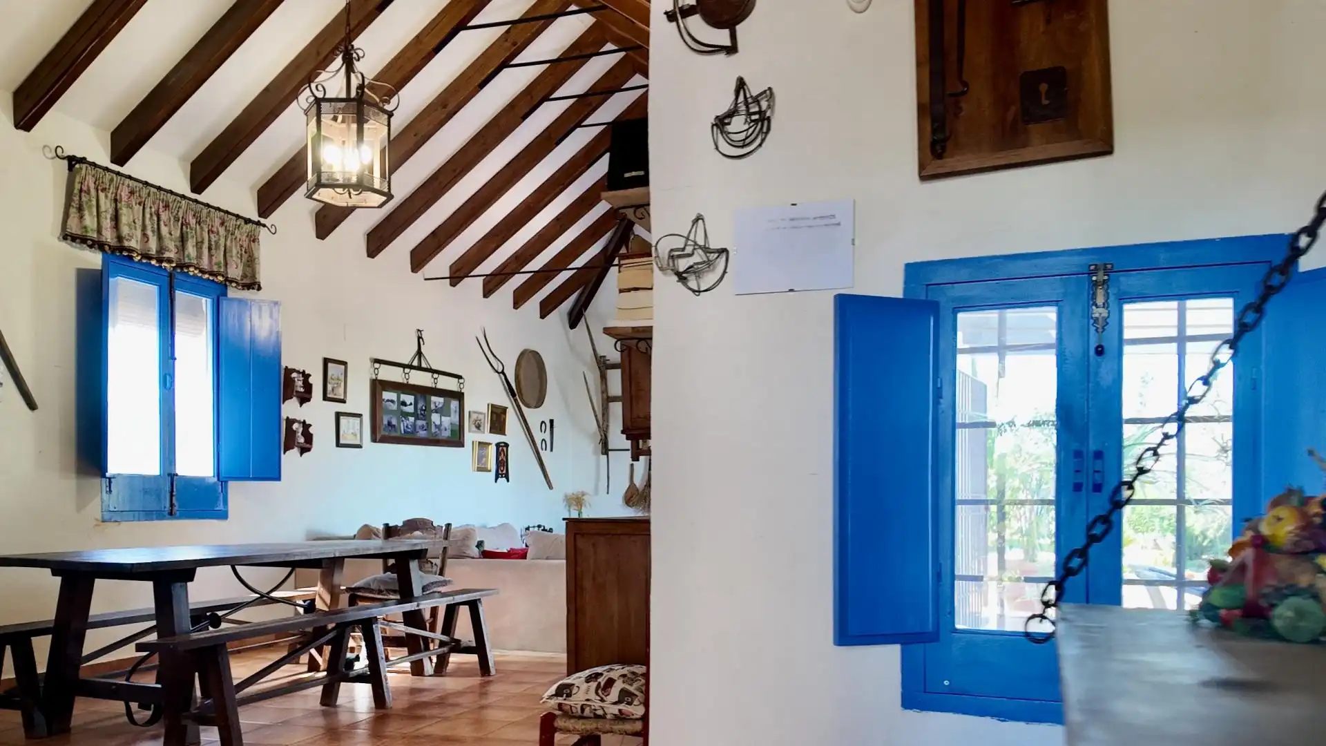 Comedor de Finca rústica en venta en Santaella con Aire acondicionado, Jardín privado y Terraza