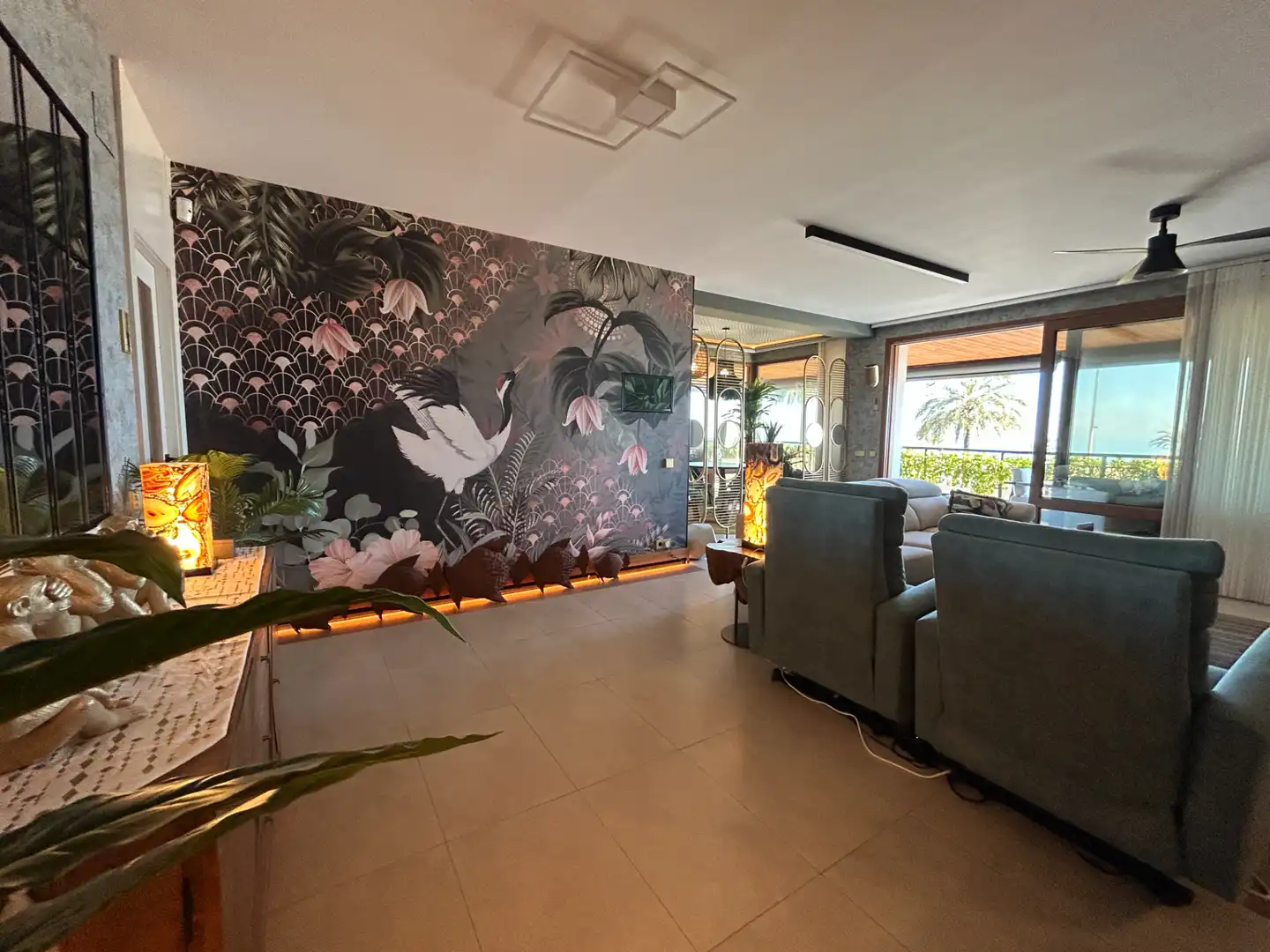Sala de estar de Apartamento en venta en Gandia con Aire acondicionado, Terraza y Amueblado