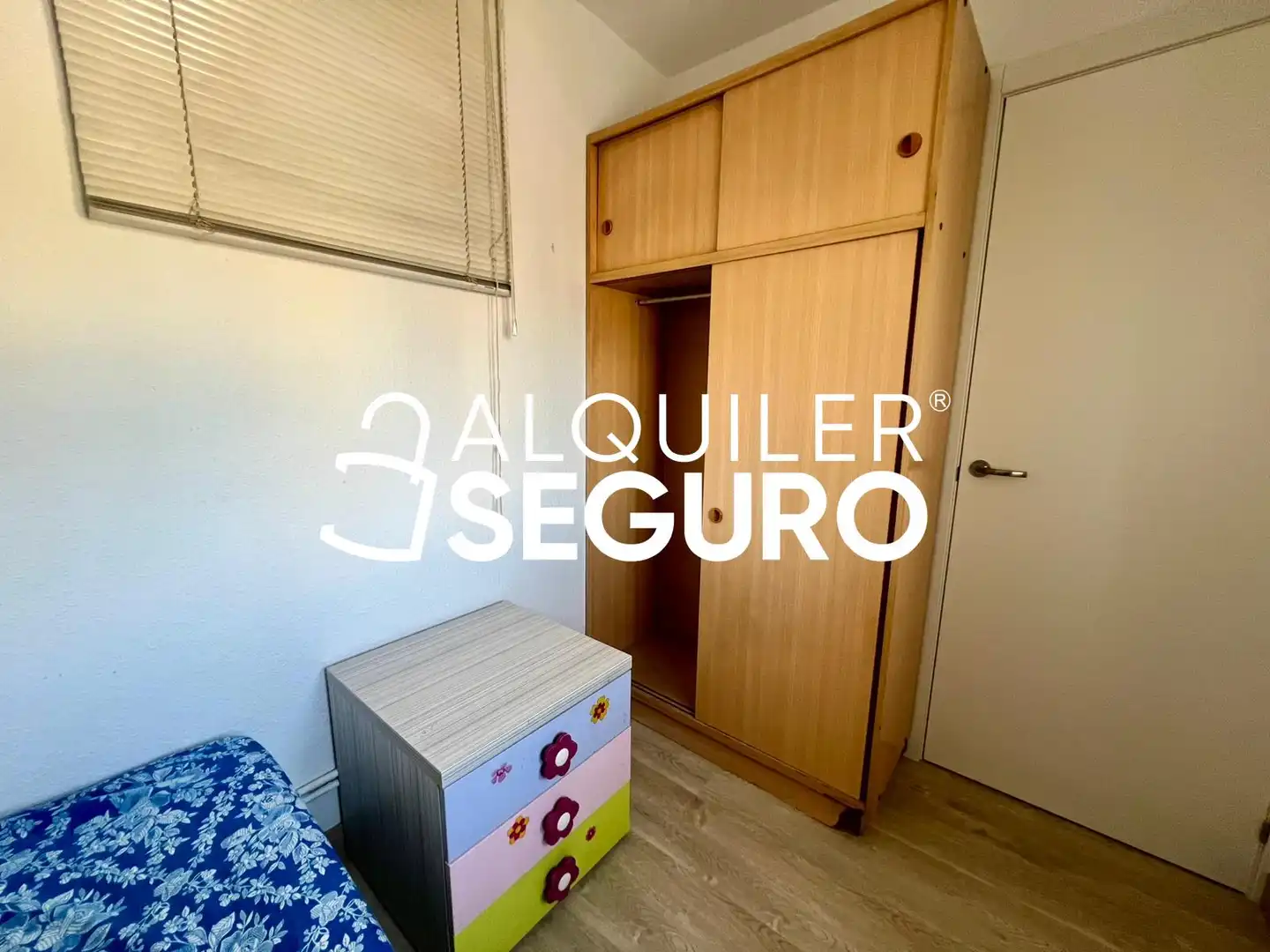 Schlafzimmer von Wohnung zur Miete in Madrid mit Klimaanlage, Heizung und Abstellraum
