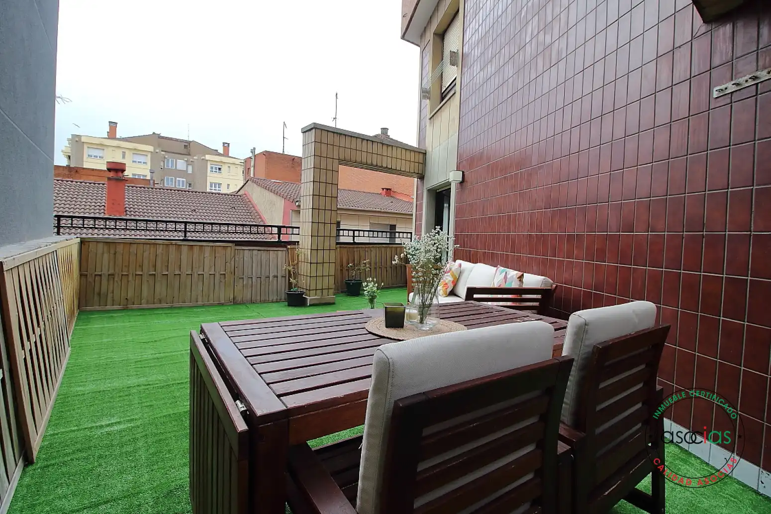 Terraza de Ático en venta en Gijón  con Calefacción, Parquet y Terraza