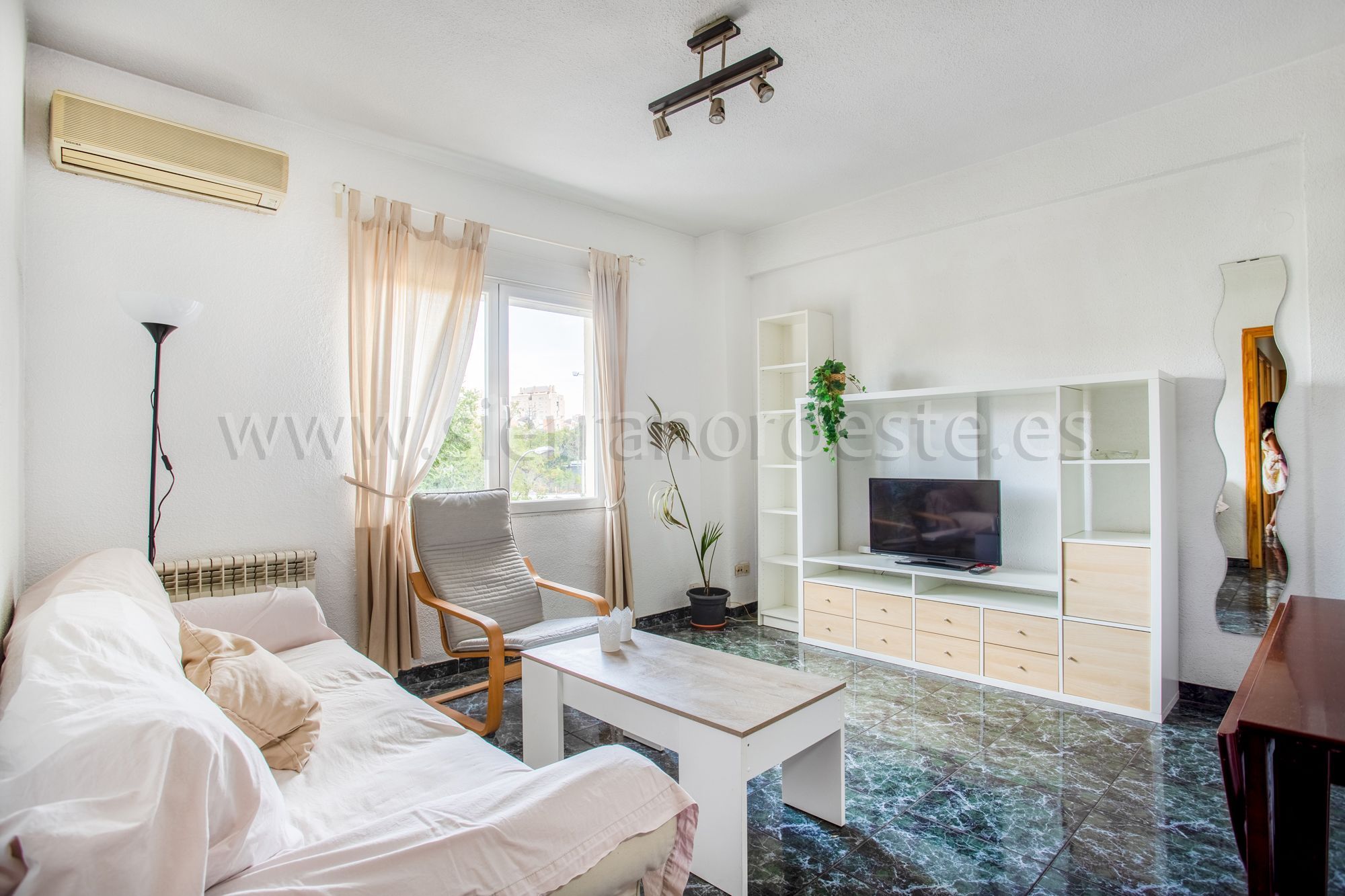 Exterior view of Flat to rent in  Madrid Capital  with Air Conditioner, Heating and Furnished