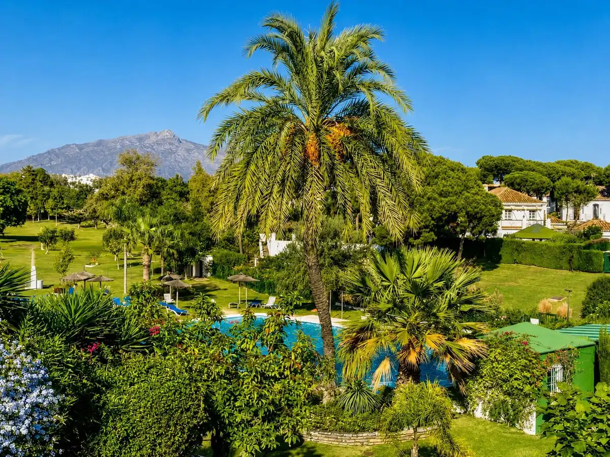 Garden of Detached homes for sale in Estepona  with Air Conditioner
