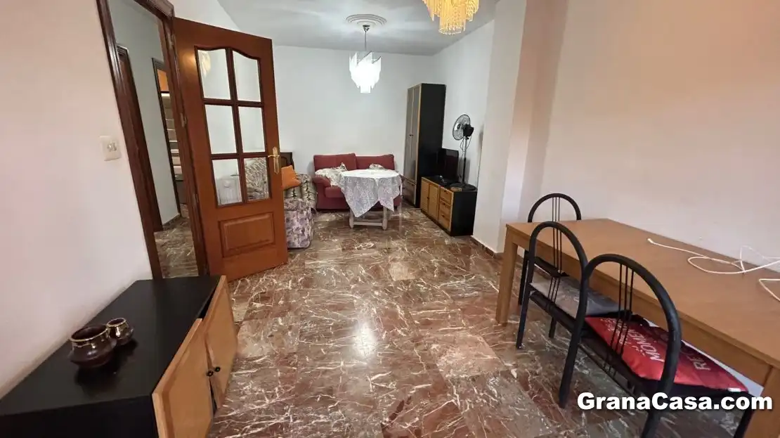 Dining room of Flat for share in Granada  with Heating, Terrace and Furnished
