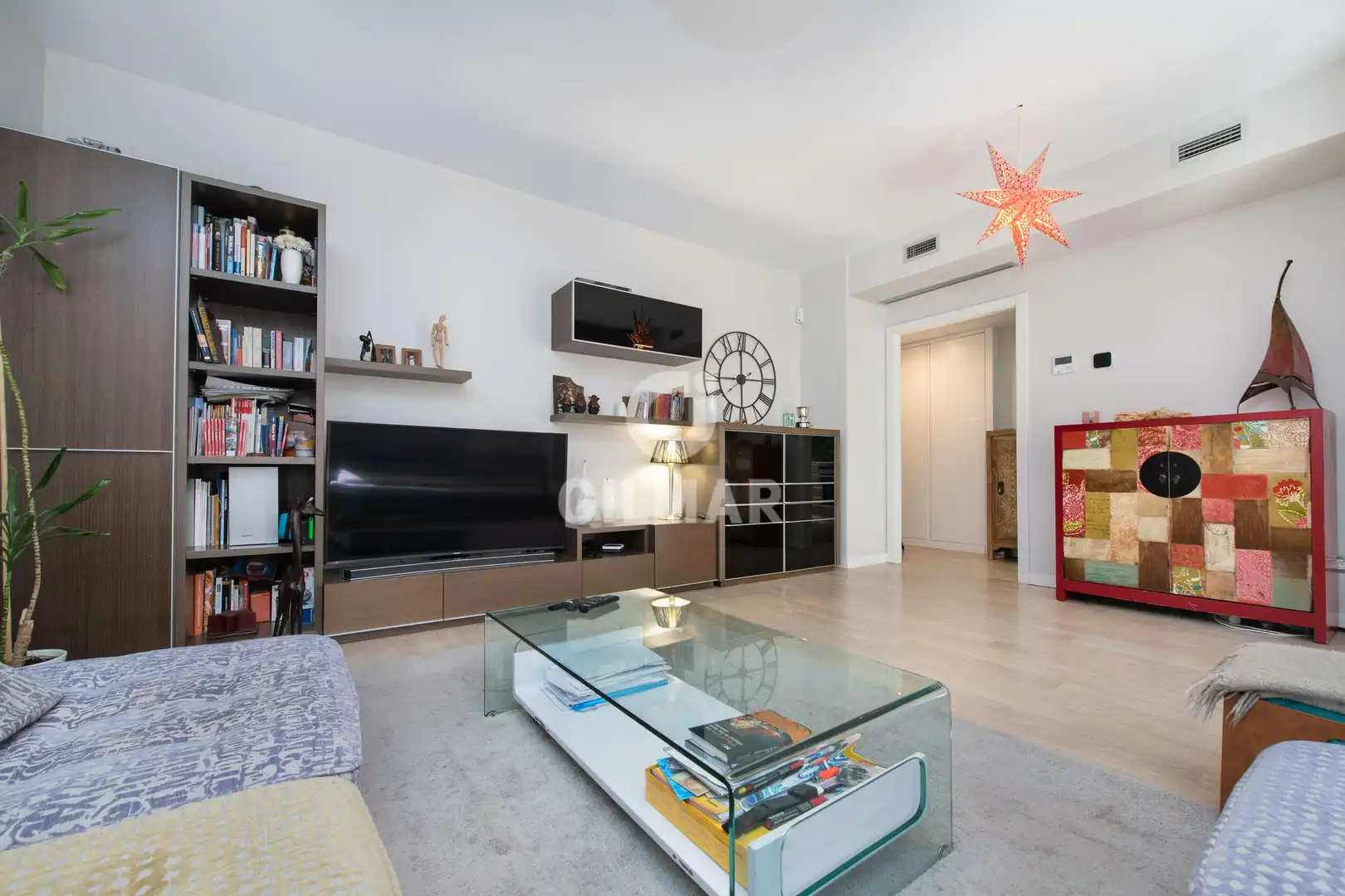 Living room of Flat for sale in Madrid  with Heating, Private garden and Storage room