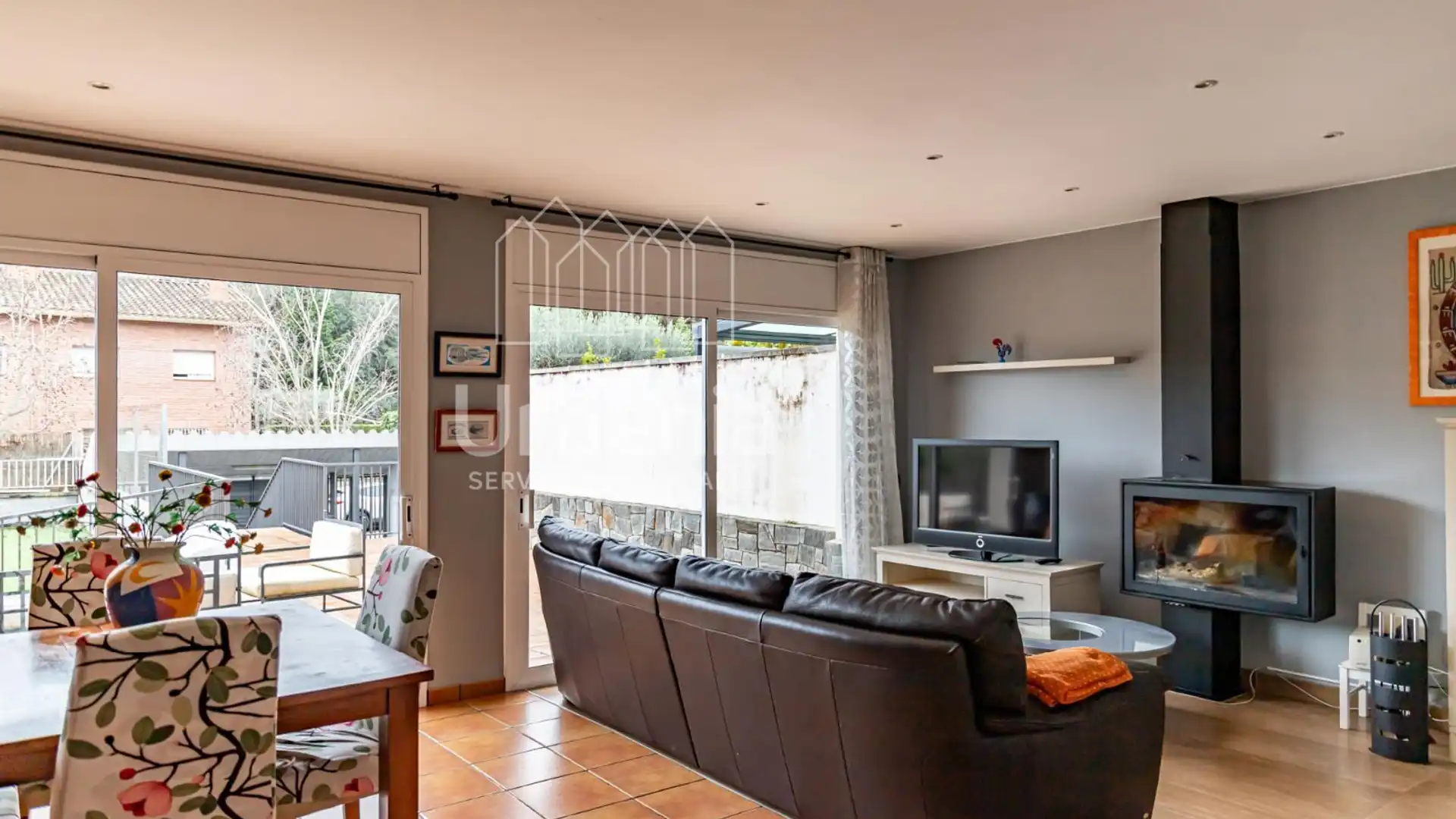 Sala de estar de Casa o chalet en venta en Argentona con Calefacción