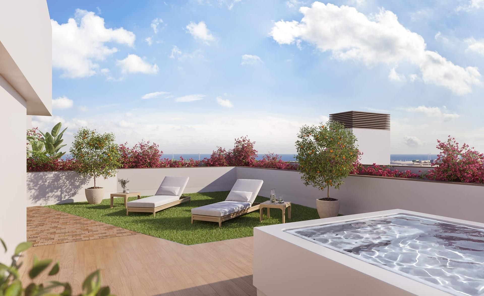 Terrace of Apartment for sale in Alicante / Alacant  with Terrace, Storage room and Community pool