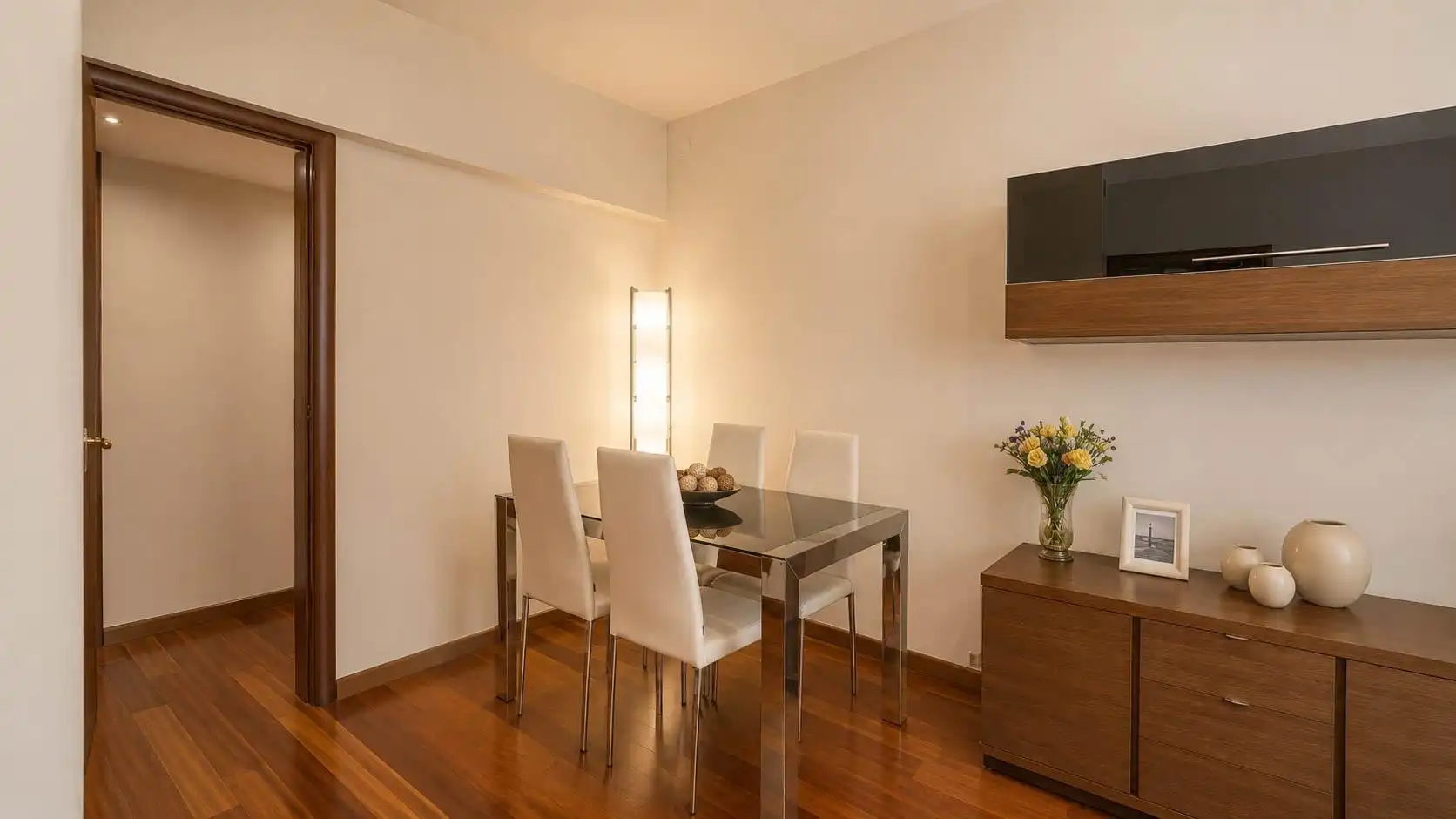 Dining room of Flat for sale in Barcelona  with Air Conditioner, Heating and Parquet flooring