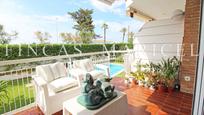 Garden of Flat for sale in Sitges  with Air Conditioner, Heating and Terrace