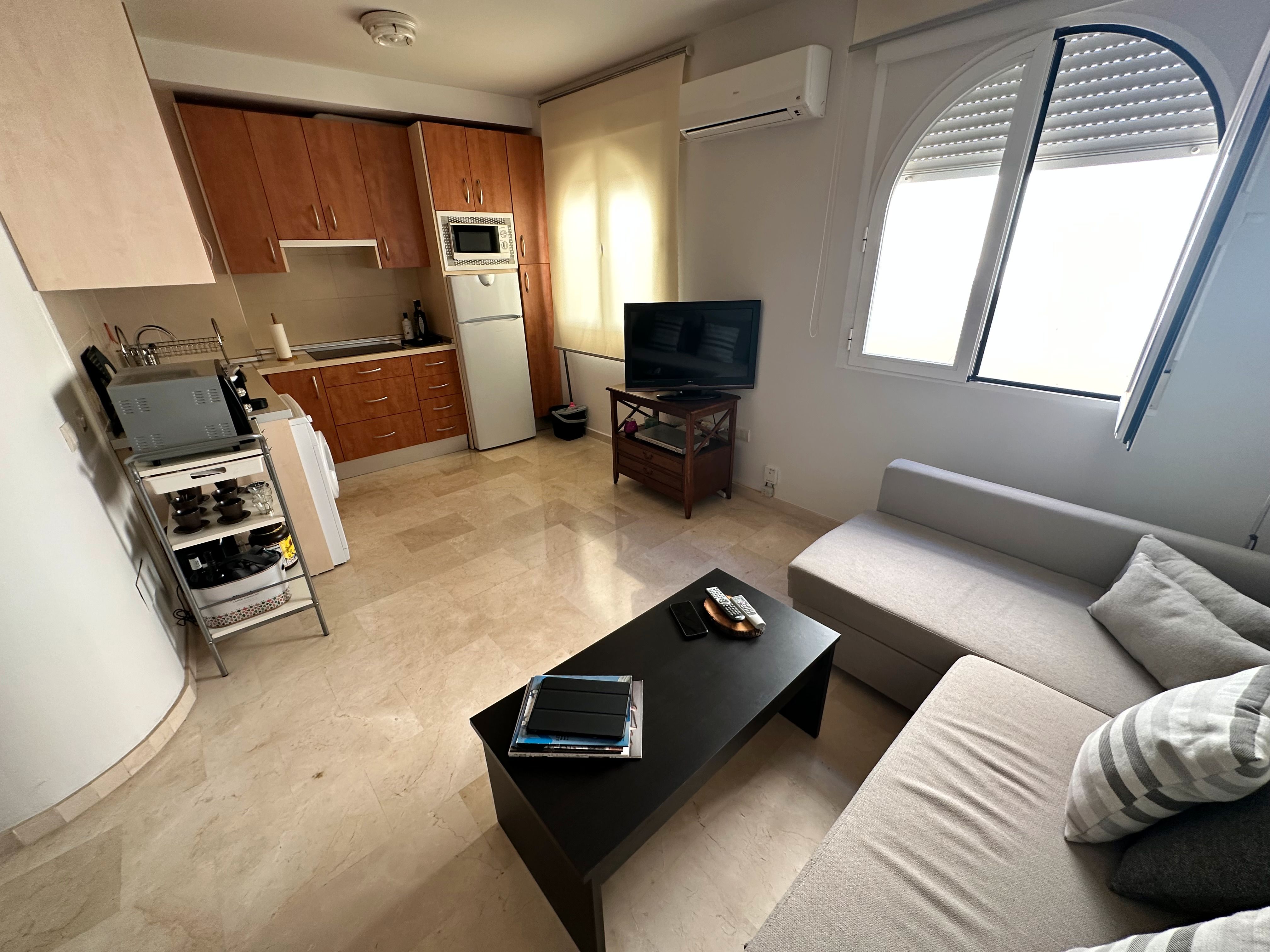 Living room of Flat for sale in  Jaén Capital  with Air Conditioner, Heating and Furnished