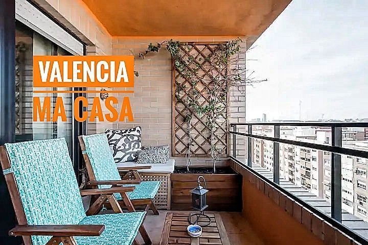 Balcony of Attic to rent in  Valencia Capital  with Air Conditioner, Heating and Terrace