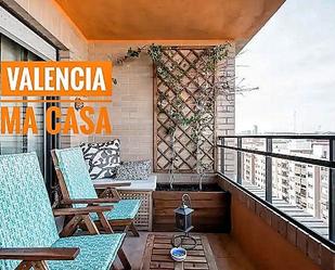 Balcony of Attic to rent in  Valencia Capital  with Air Conditioner, Heating and Terrace