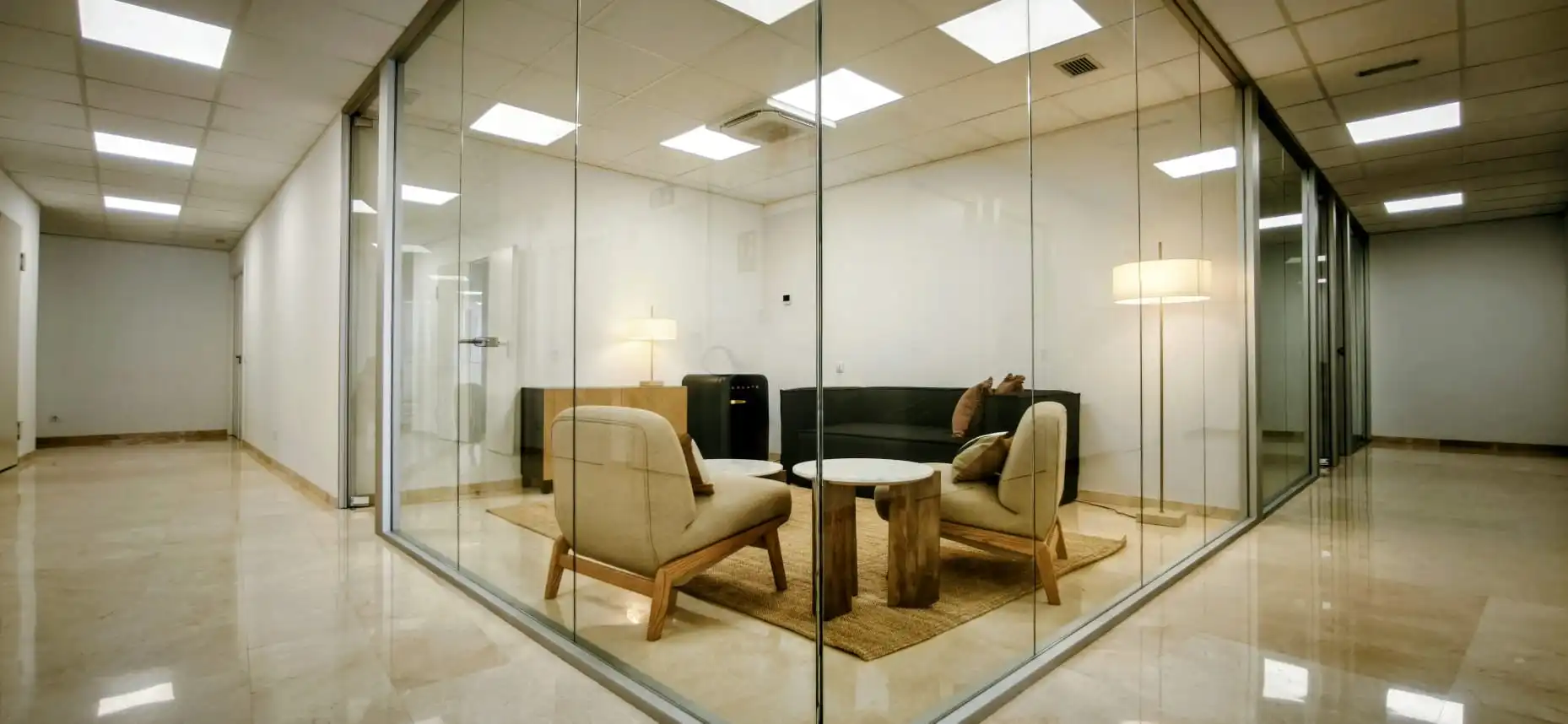Büro zur Miete in Barcelona mit Klimaanlage, Heizung und Möbliert