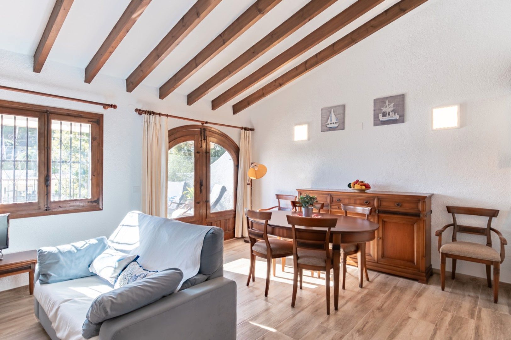 Living room of Single-family semi-detached for sale in Benissa  with Air Conditioner, Terrace and Storage room