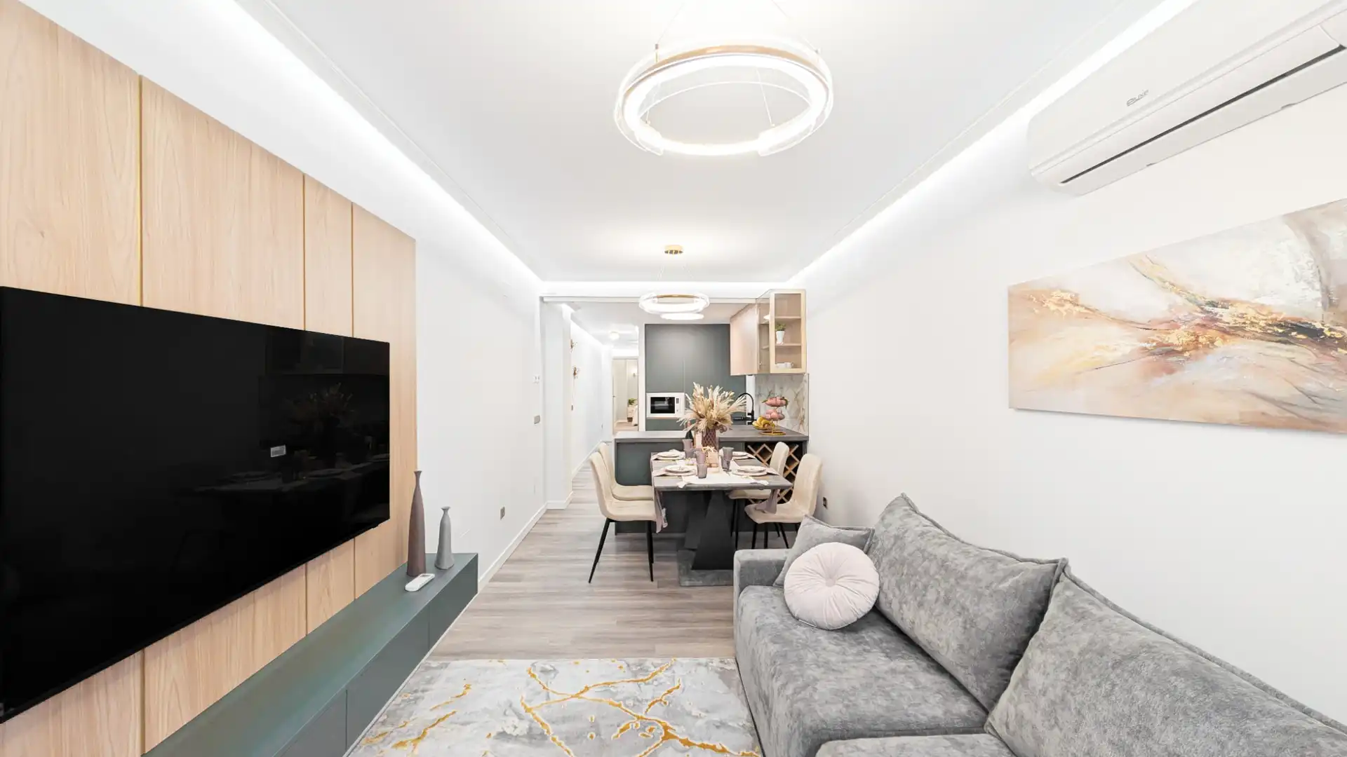 Sala de estar de Apartamento en venta en Torrevieja con Aire acondicionado, Terraza y Amueblado
