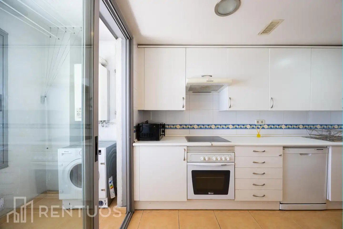 Cocina de Piso de alquiler en Madrid con Aire acondicionado, Calefacción y Terraza