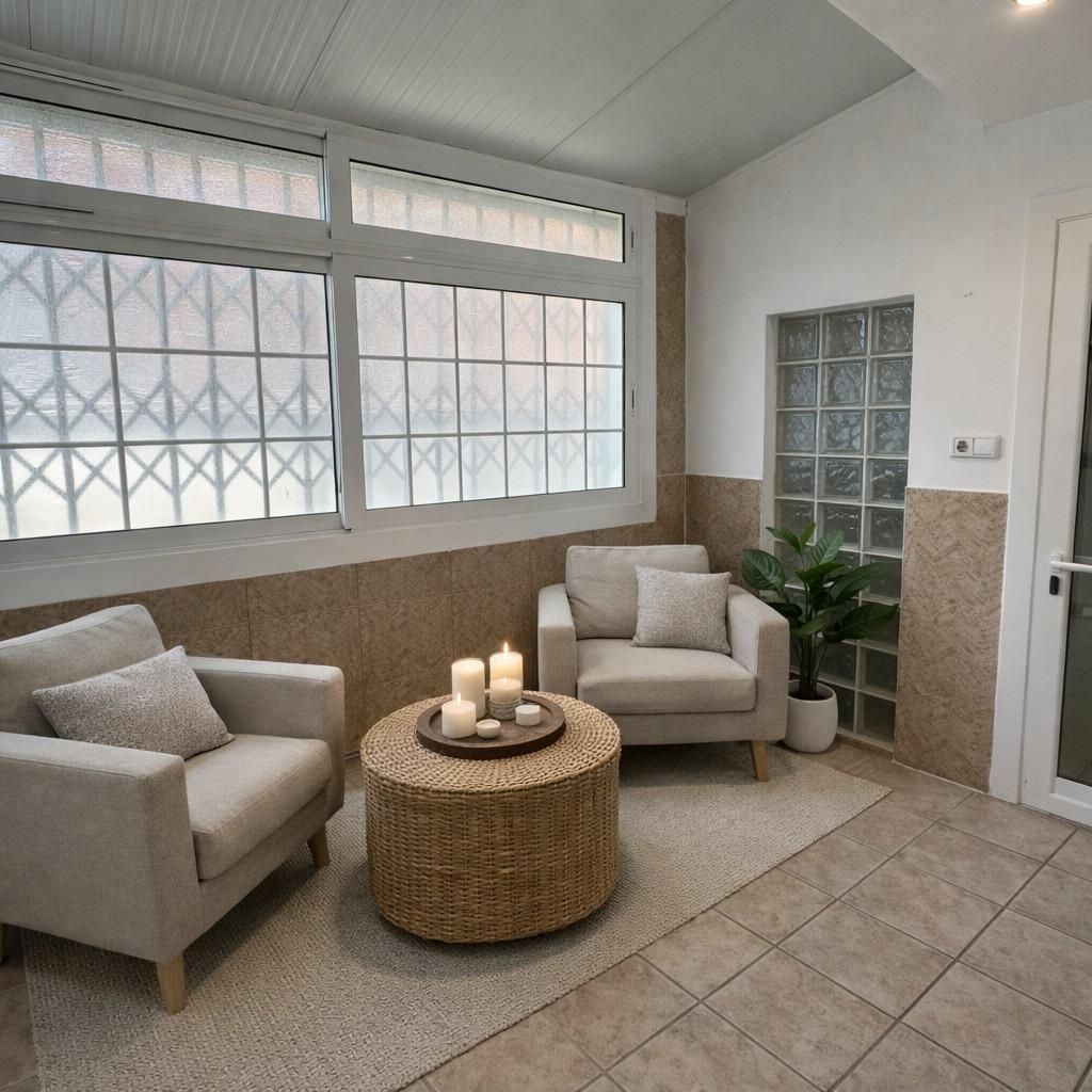 Living room of Flat for sale in Badalona  with Air Conditioner and Balcony