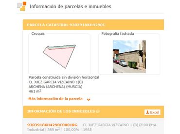 Terreno residencial en venta en Calle JUEZ JUAN GARCIA VIZCAINO