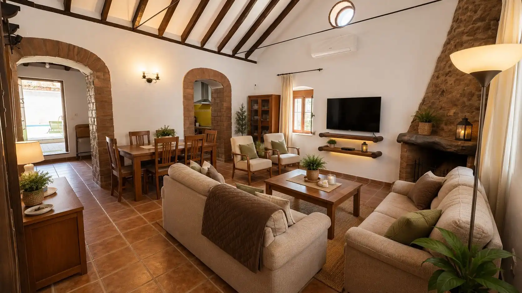 Sala d'estar de Casa o xalet en venda en Arcos de la Frontera amb Jardí privat i Piscina