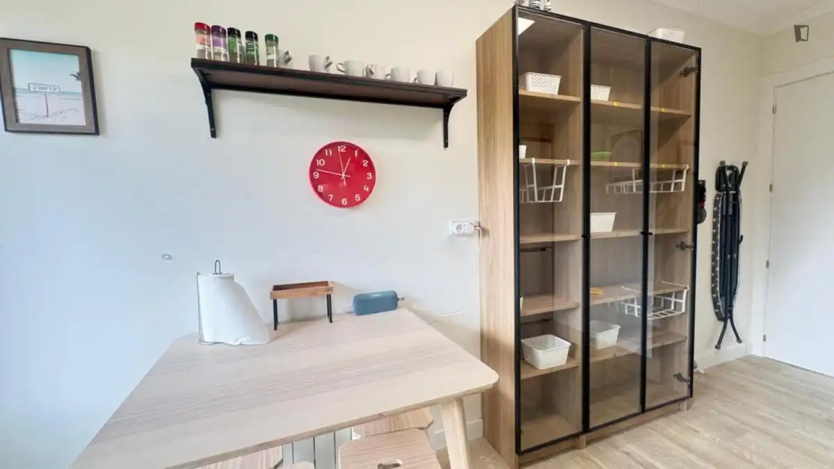Cocina de Apartamento para compartir en Bilbao  con Amueblado, Horno y Lavadora
