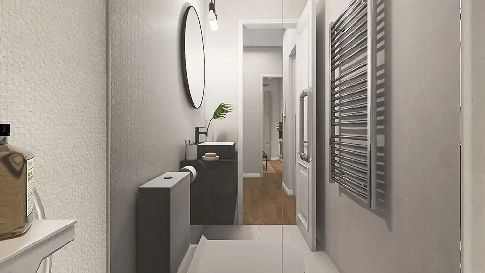 Bathroom of Flat for sale in Salamanca  with Air Conditioner, Heating and Balcony