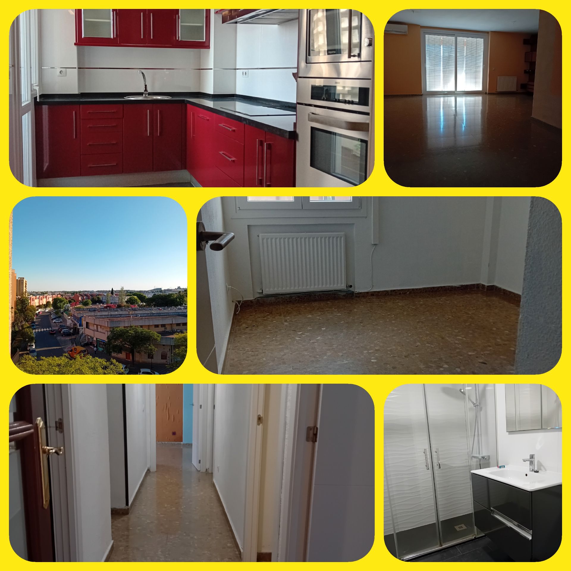 Kitchen of Flat to rent in Tomares  with Air Conditioner, Heating and Terrace