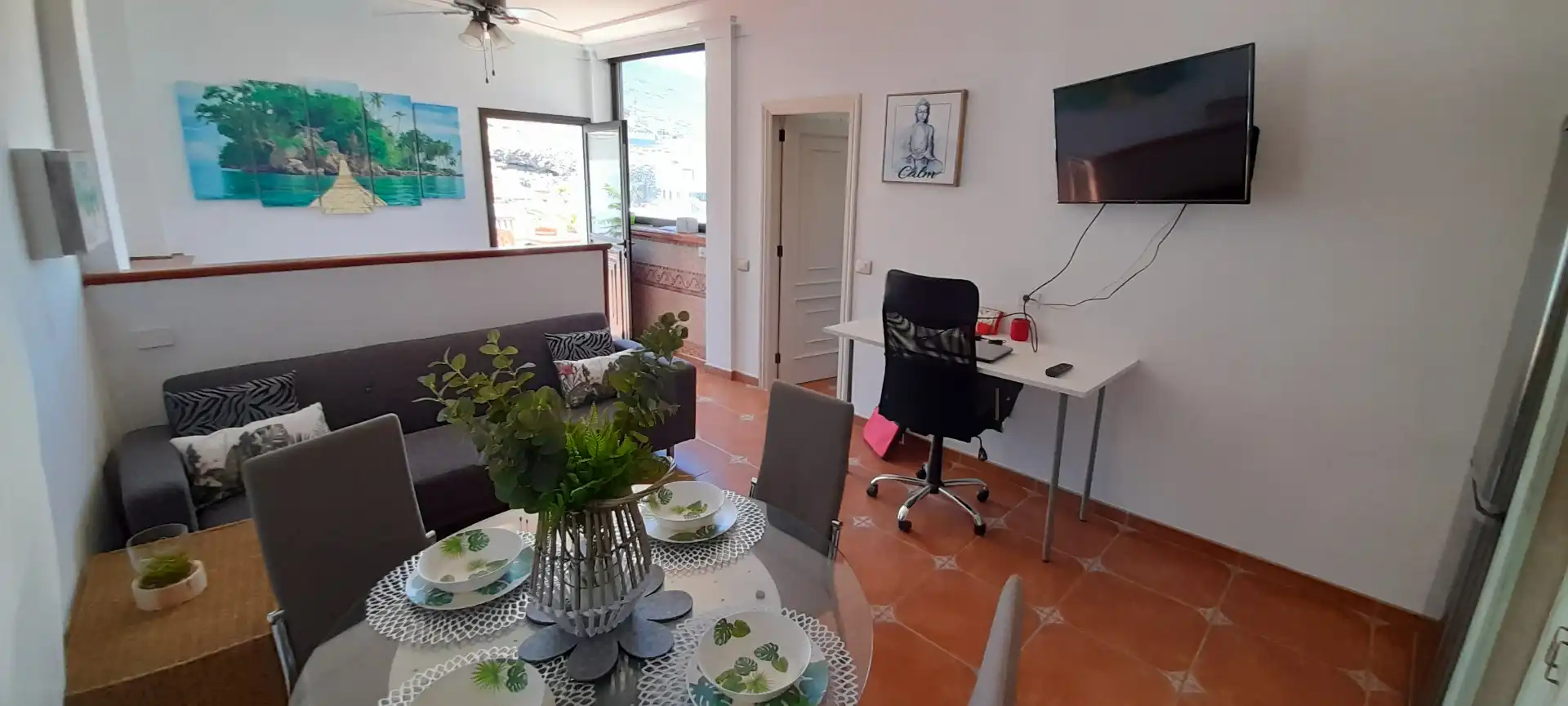 Sala de estar de Ático de alquiler en Candelaria con Terraza, Amueblado y Horno