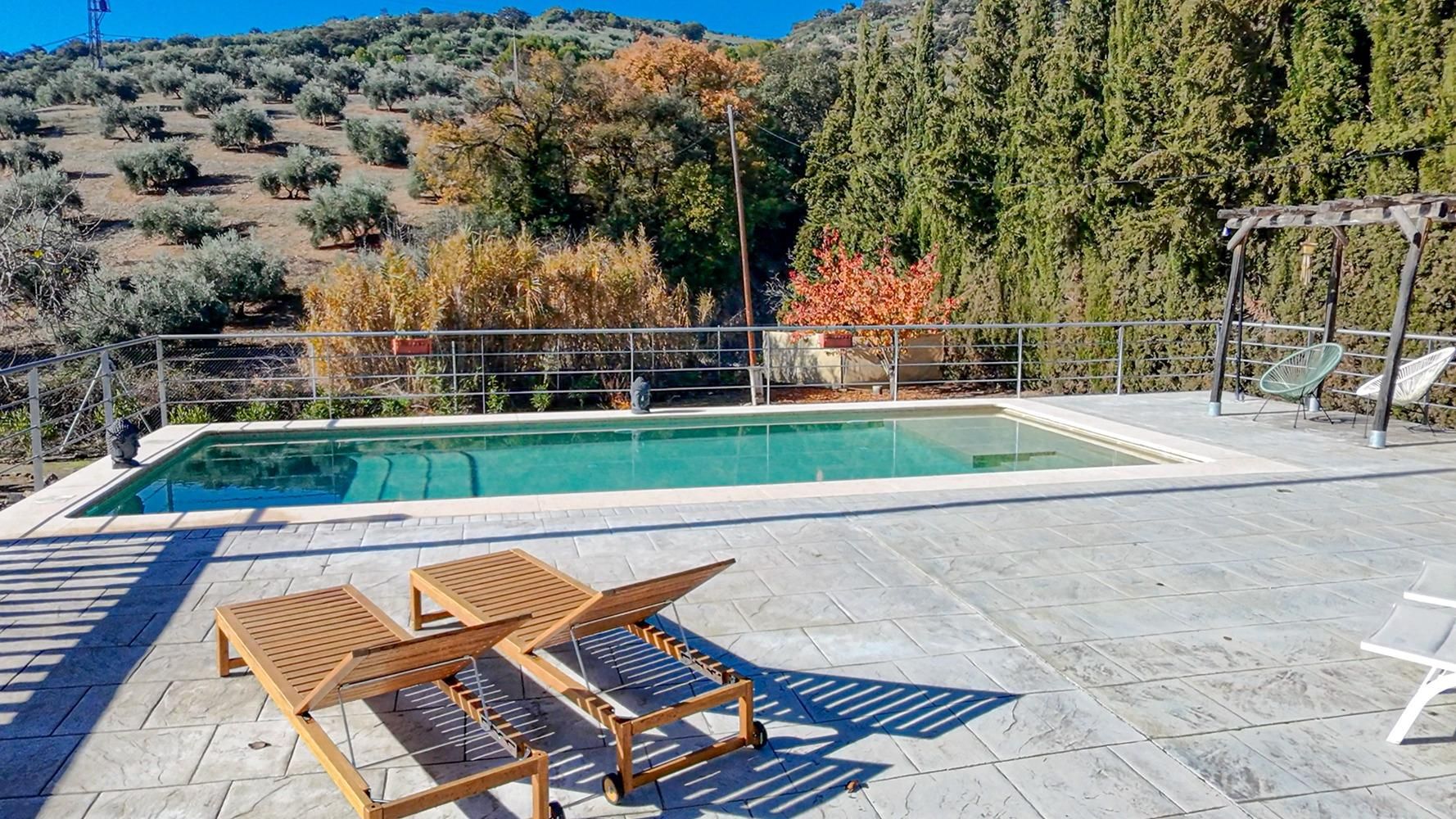 Swimming pool of House or chalet for sale in Montefrío  with Air Conditioner, Private garden and Terrace