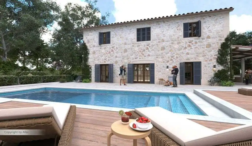 Terrace of Country homes for sale in Felanitx  with Air Conditioner, Heating and Storage room
