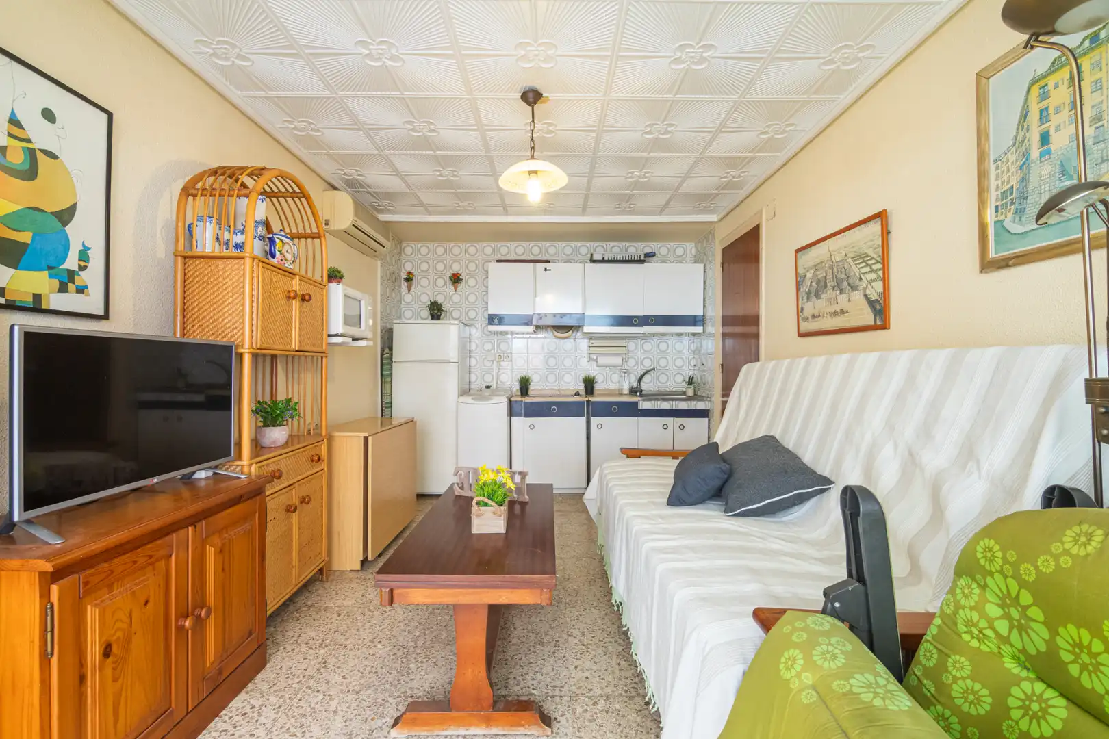 Kitchen of Flat for sale in Santa Pola  with Air Conditioner, Terrace and Furnished