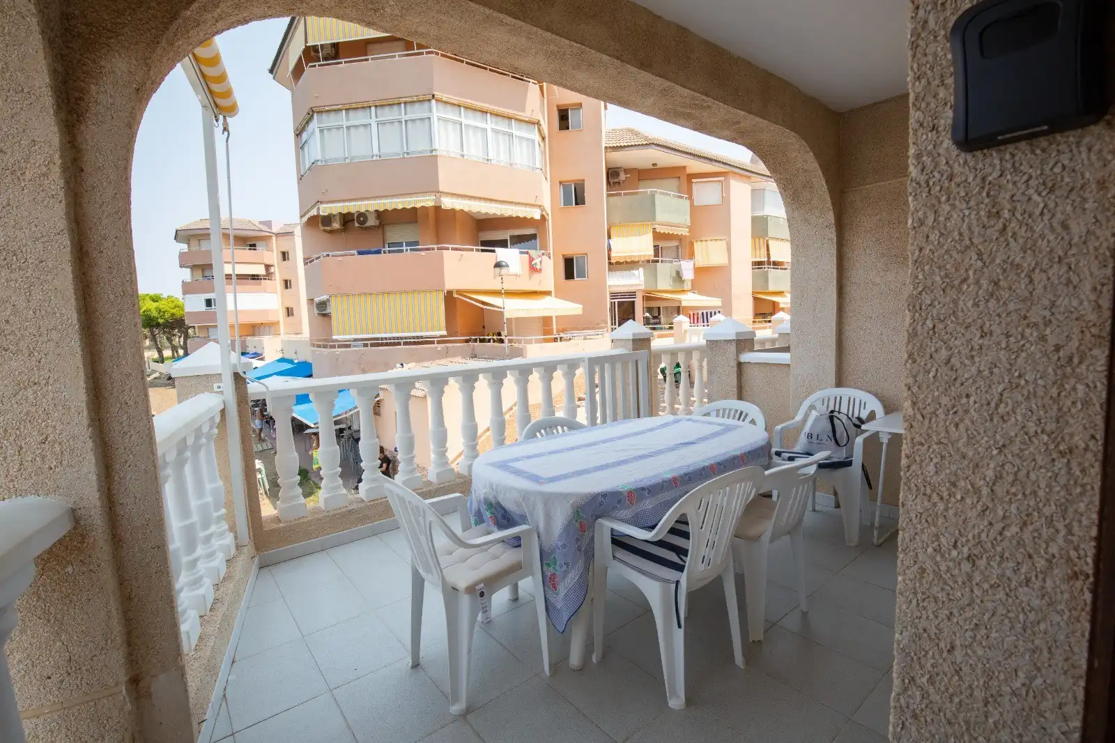 Terrassa de Casa o xalet de lloguer en La Manga del Mar Menor amb Calefacció, Terrassa i Piscina