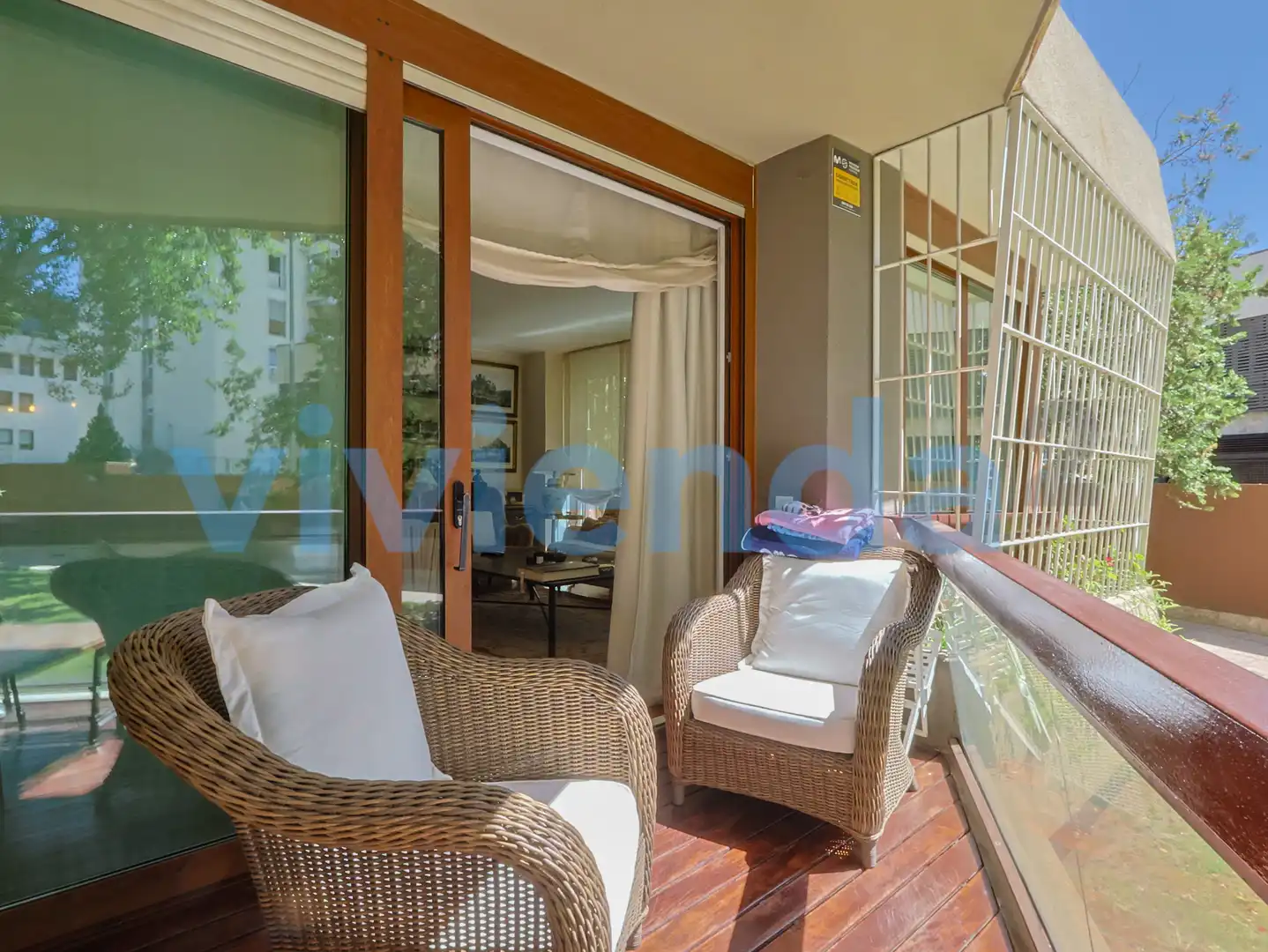 Balcony of Flat for sale in Madrid  with Air Conditioner, Heating and Terrace
