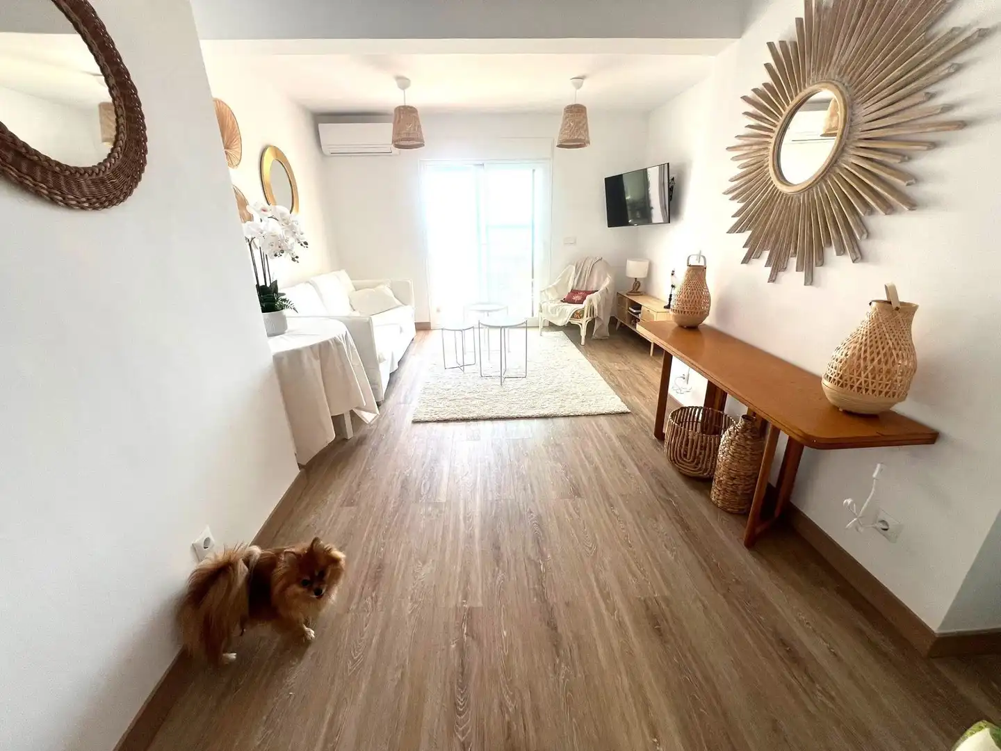 Sala de estar de Apartamento en venta en Mijas con Aire acondicionado, Terraza y Piscina